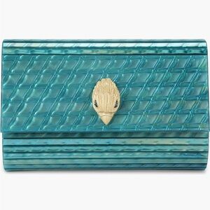 🦅 NWT (read!) • Kurt Geiger London Turqoise Party Eagle Clutch